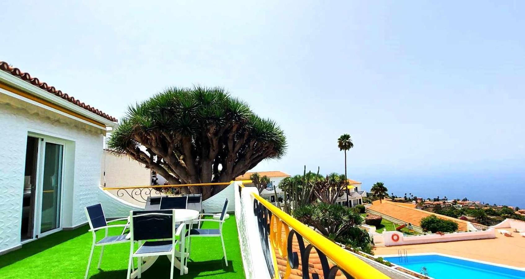 Acogedora Vivienda En Tenerife Con Vistas& Piscina Tacoronte Esterno foto